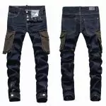 dsquared jeans hommes denim slim zipper pocket